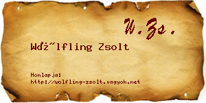 Wölfling Zsolt névjegykártya