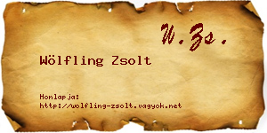 Wölfling Zsolt névjegykártya